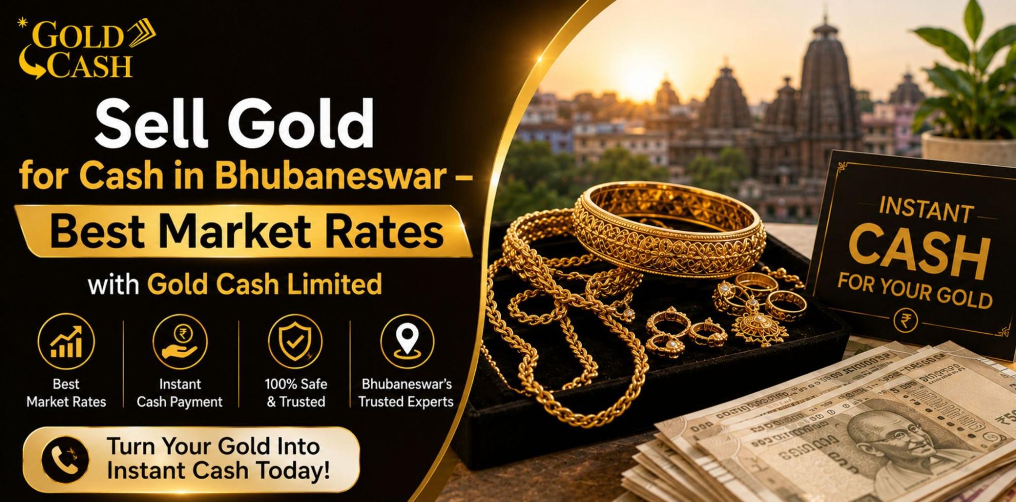 Sell gold for cash in Bhubaneswar  - Instant Payment & Best Rates
